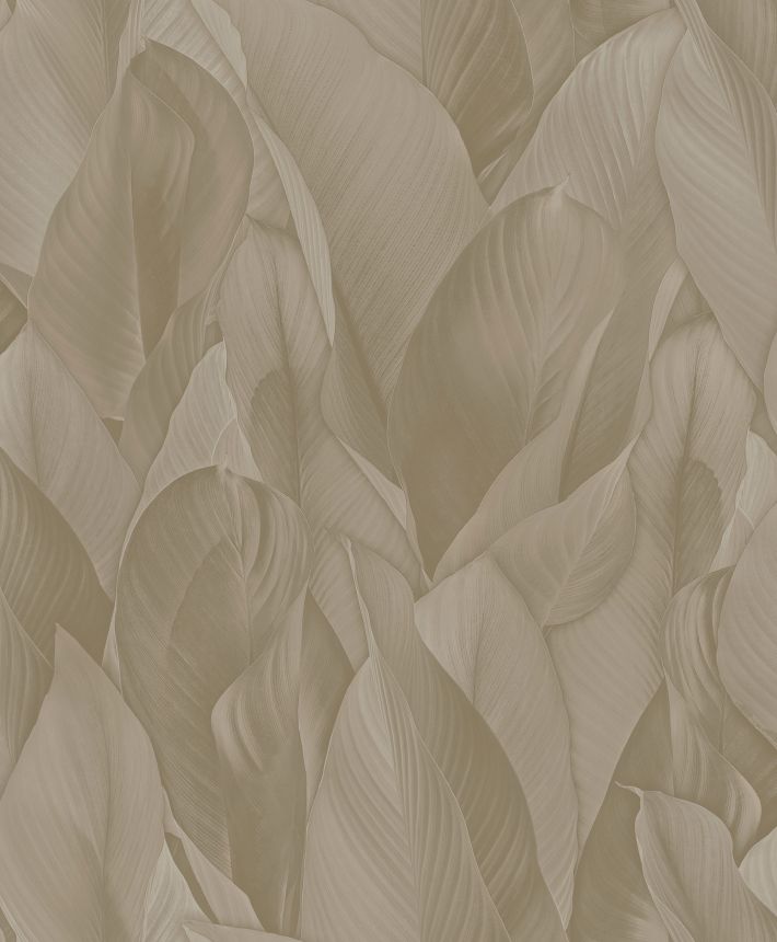 Luxuriöse Vliestapete, braun, Blätter, Z57709, Architexture 2,  Zambaiti Parati