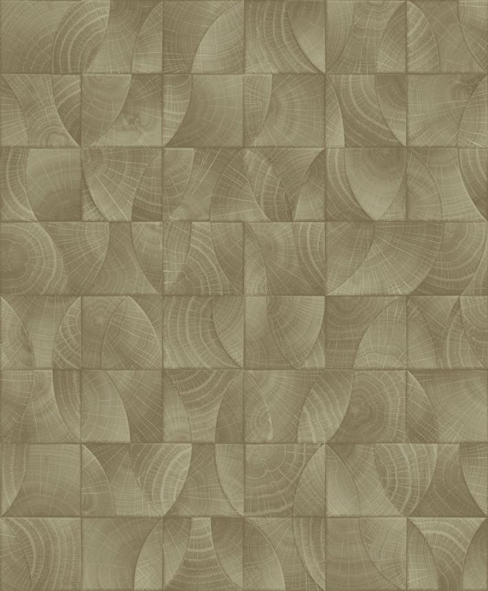 Luxuriöse Vliestapete, grau-beige, Holzimitat, Z57728, Architexture 2,  Zambaiti Parati
