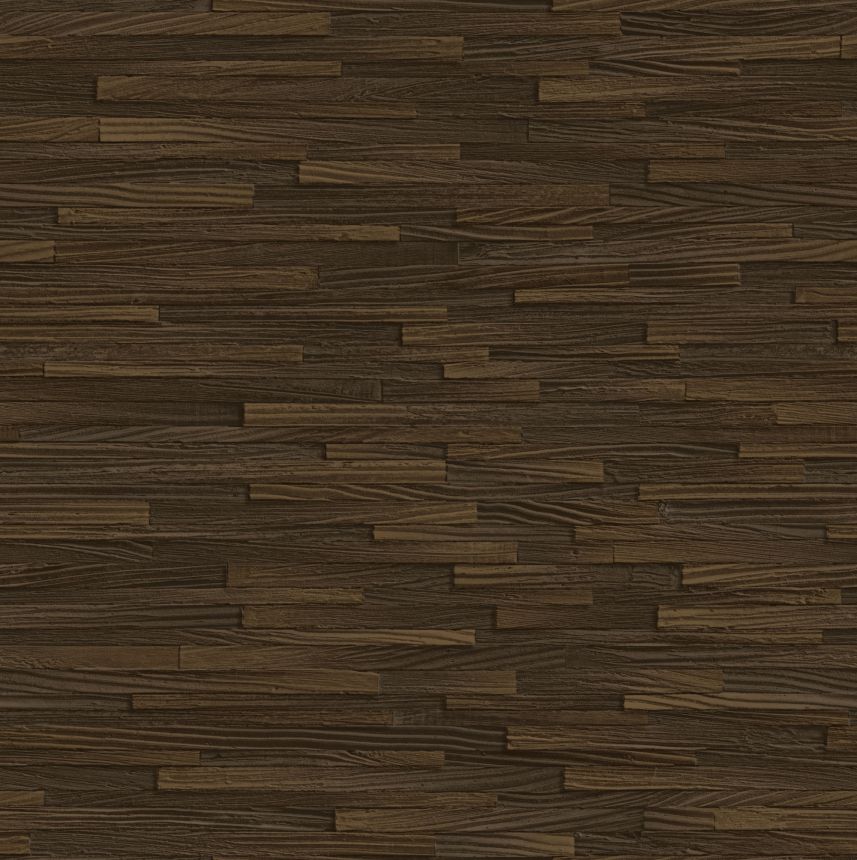 Luxuriöse Vliestapete, braun, Holzimitat, Z57731, Architexture 2,  Zambaiti Parati
