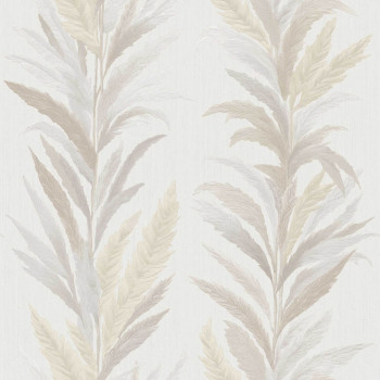 Tapete, creme-grau, Blätter, 35901, Ornamenta, Parato by Cristiana Masi