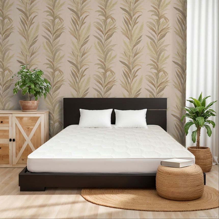 Tapete, gold-beige, Blätter, 35904, Ornamenta, Parato by Cristiana Masi