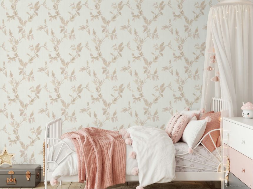 Tapete, cremefarben, Blätter, 35910, Ornamenta, Parato by Cristiana Masi