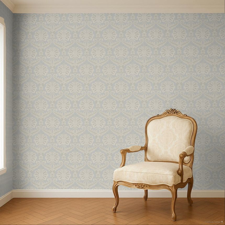 Tapete, grau-beige, klassisches Muster, 35923, Ornamenta, Parato by Cristiana Masi