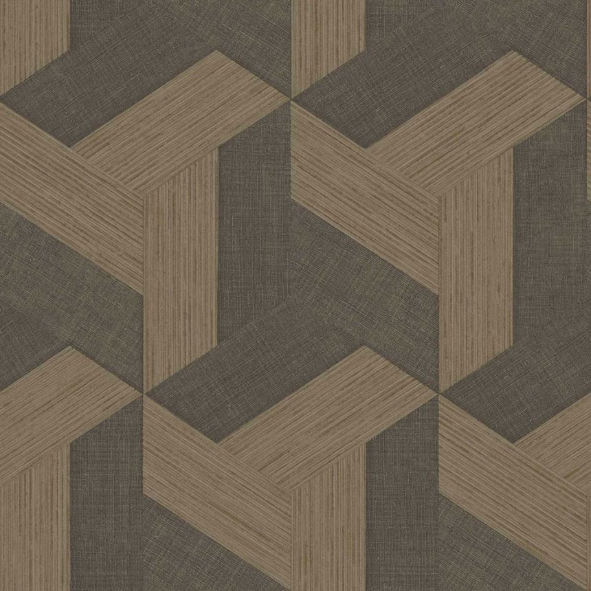 Vliestapete, geometrische, braun, 27509, Sintesi, Cristiana Masi by Parato