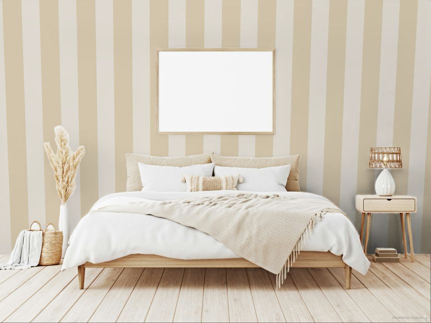 Tapete, beige, Streifen, 35962, Ornamenta, Parato by Cristiana Masi