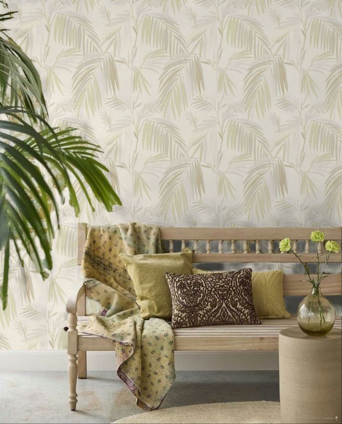Tapete, beige, Blätter, 32401, Vitalis, Parato by Cristiana Masi