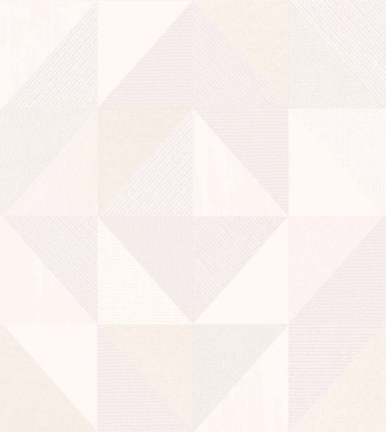 Geometrische Tapete, weiß-creme, 32410, Vitalis, Parato by Cristiana Masi