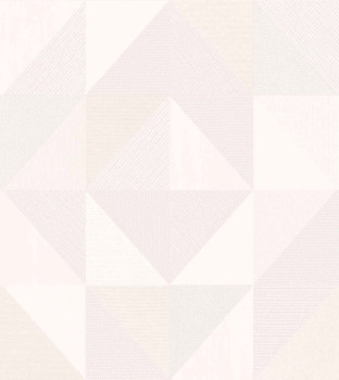 Geometrische Tapete, weiß-creme, 32410, Vitalis, Parato by Cristiana Masi