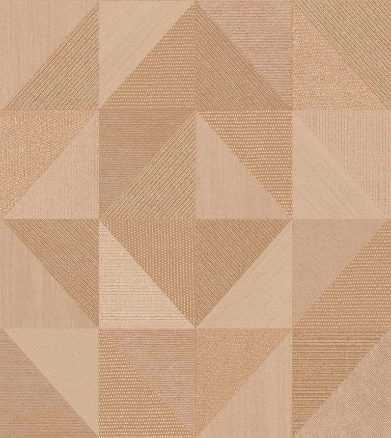 Geometrische Tapete, braun, 32414, Vitalis, Parato by Cristiana Masi