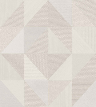 Geometrische Tapete, grau-beige, 32416, Vitalis, Parato by Cristiana Masi