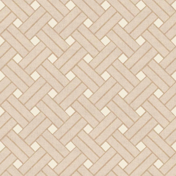 Geometrische Tapete, braun-beige, 32423, Vitalis, Parato by Cristiana Masi