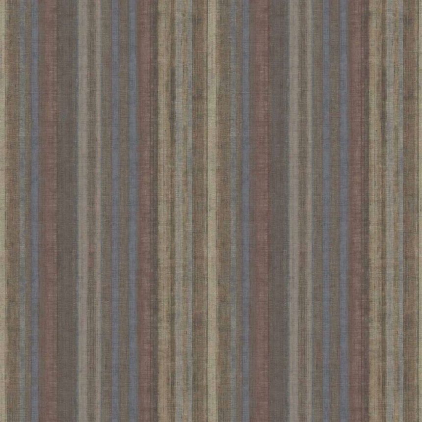 Tapete, blau-braun, Streifen, 32456, Vitalis, Parato by Cristiana Masi