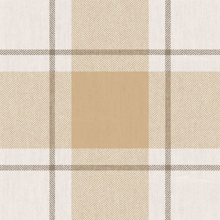 Tapete, braun-beige, Stoffoptik, 38403, Top Stripes, Parato by Cristiana Masi