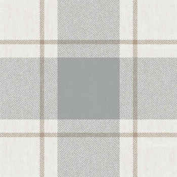 Tapete, blau-beige, Stoffoptik, 38406, Top Stripes, Parato by Cristiana Masi