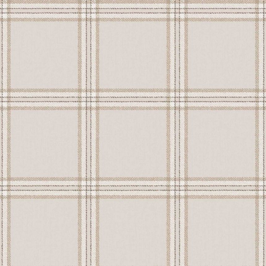 Tapete, grau-beige, Stoffoptik, 38411, Top Stripes, Parato by Cristiana Masi
