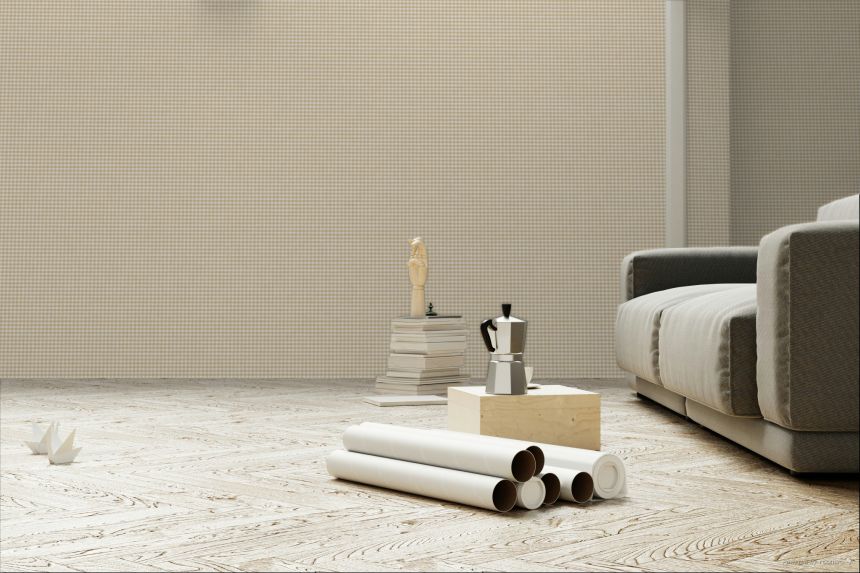 Tapete, beige, Stoffoptik, 38416, Top Stripes, Parato by Cristiana Masi