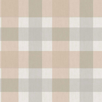 Tapete, beige-blau, Stoffoptik, 38423, Top Stripes, Parato by Cristiana Masi