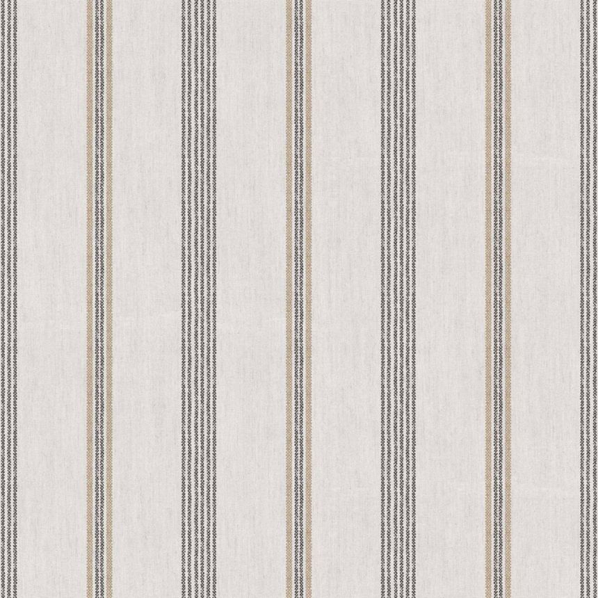 Tapete, grau-schwarz, Stoffoptik, Streifen, 38429, Top Stripes, Parato by Cristiana Masi