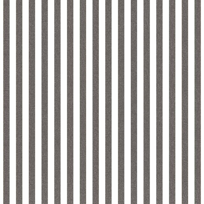 Tapete, schwarz-weiß, Stoffoptik, Streifen, 38439, Top Stripes, Parato by Cristiana Masi