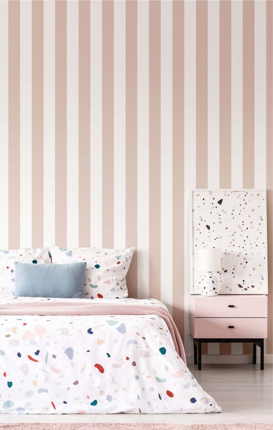 Tapete, rosa, Streifen, 38444, Top Stripes, Parato by Cristiana Masi
