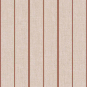 Tapete, beige-braun, Stoffoptik, Streifen, 38464, Top Stripes, Parato by Cristiana Masi
