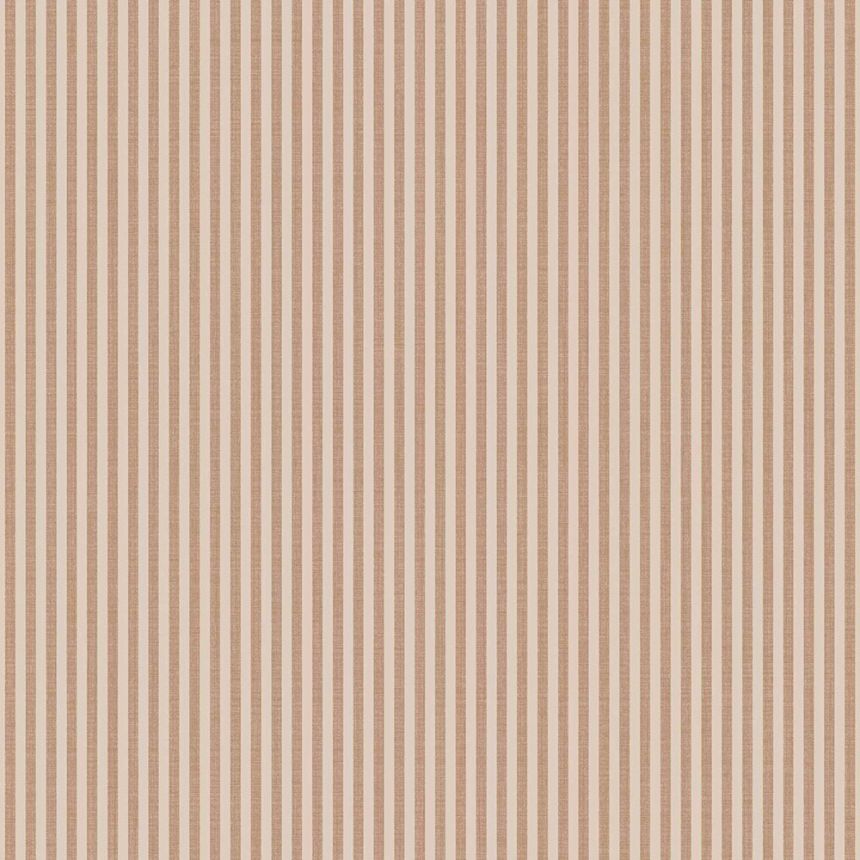 Tapete, braun, Stoffoptik, Streifen, 38488, Top Stripes, Parato by Cristiana Masi