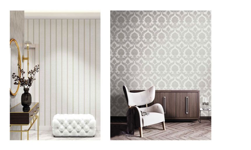 Vliestapete, grau-silber, Barockmuster,  23601, The Best Classic & Elegant, Cristiana Masi by Parato