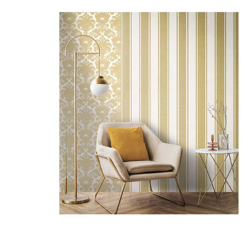 Vliestapete, goldbeige, Barockmuster, 23612, The Best Classic & Elegant, Cristiana Masi by Parato