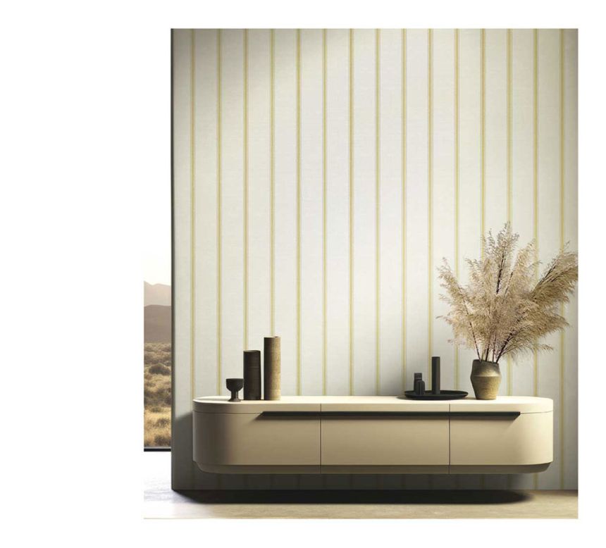 Vliestapete, beige, Streifen, 25763, The Best Classic & Elegant, Cristiana Masi by Parato