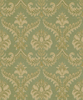 Vliestapete, grün-beige, Barockmuster, 23607, The Best Classic & Elegant, Cristiana Masi by Parato