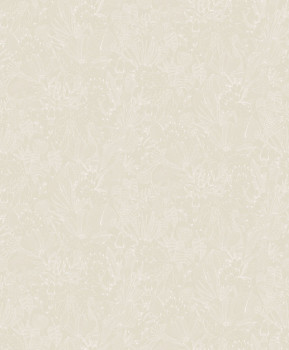 Vliestapete, beige, Blätter, ROM101, Romance, Masureel