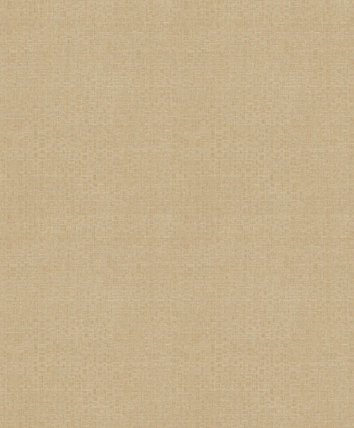 Vliestapete, braun-beige, Stoffimitat, ROM303, Romance, Masureel