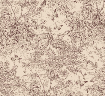 Tapete, beige-braun, Leopard, Natur, ZON205, Amazone, Masureel