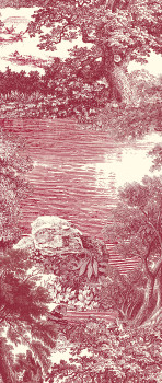 Fototapete, rot, Wald, Bäume, DGSAL1051-260, Amazone, Masureel