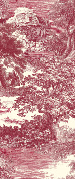 Fototapete, rot, Wald, Bäume, DGSAL1053-260, Amazone, Masureel