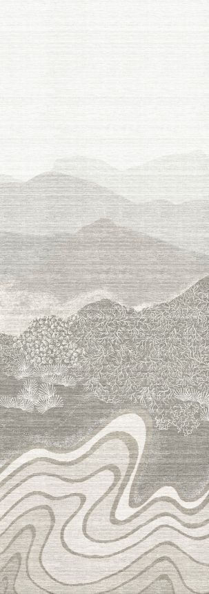 Bildtapete, grau, Berglandschaft, DGZON2011-300, Amazone, Masureel