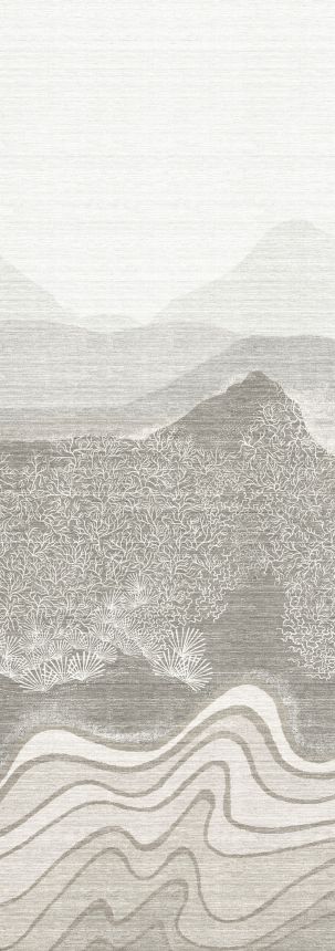 Bildtapete, grau, Berglandschaft, DGZON2012-300, Amazone, Masureel