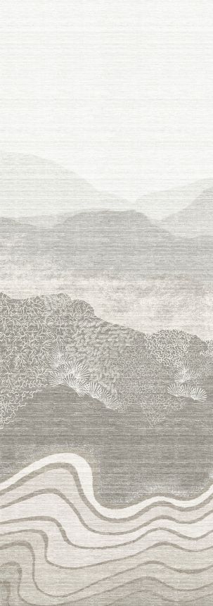 Bildtapete, grau, Berglandschaft, DGZON2013-300, Amazone, Masureel