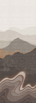 Bildtapete, grau-braun, Berglandschaft, DGZON2031-260, Amazone, Masureel