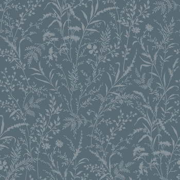 Tapete, blau, Blumen, Gräser, 38739, Borosan Hem, Boråstapeter