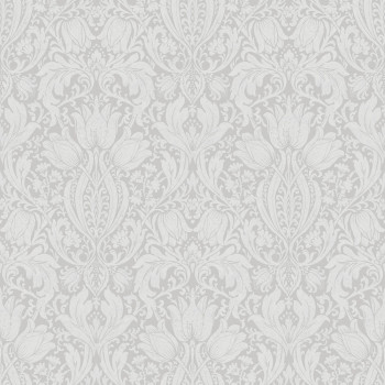 Tapete, grau, Blumen, Blätter, 38748, Borosan Hem, Boråstapeter