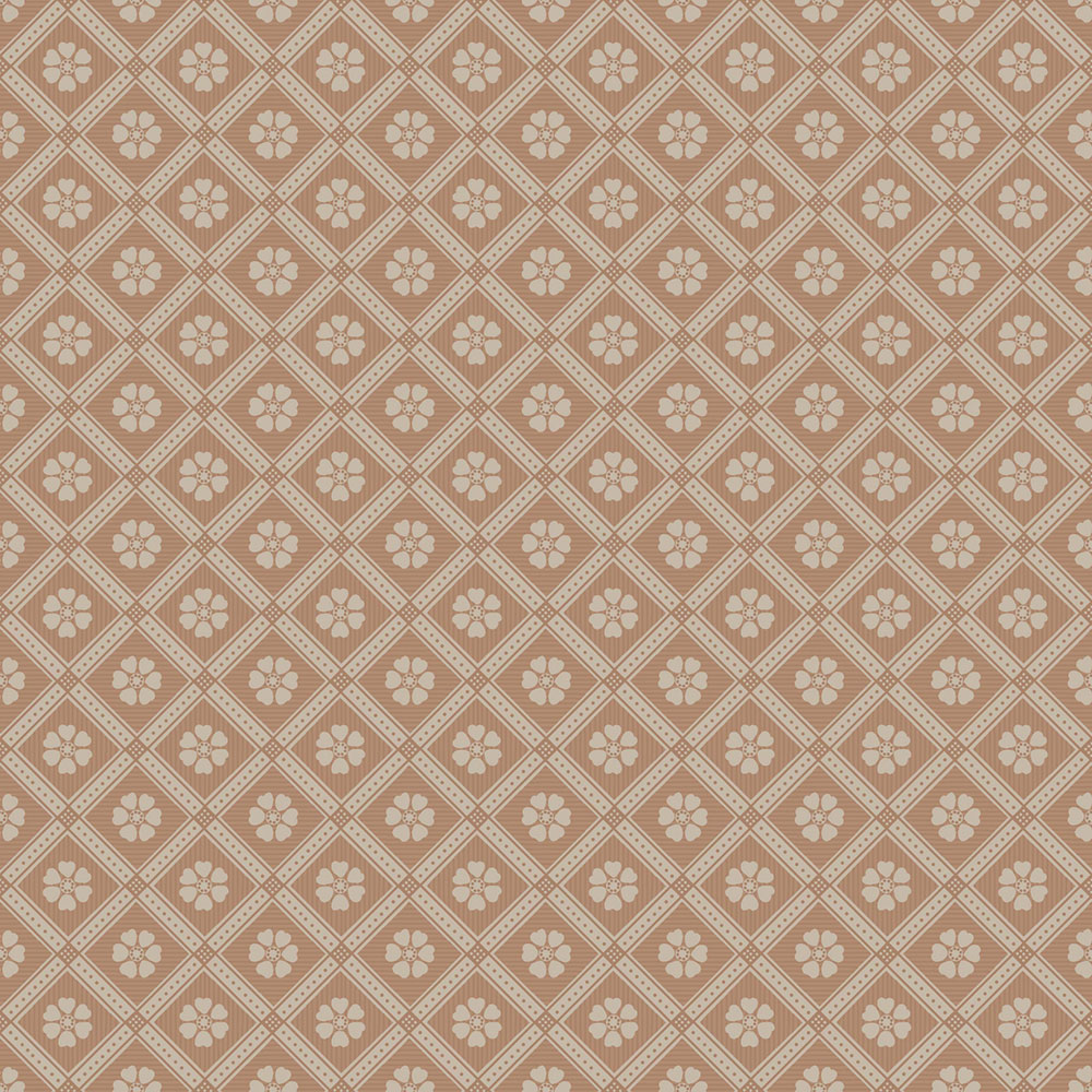 Tapete, braun-rot, Blumen, 4819, New Heritage, Boråstapeter