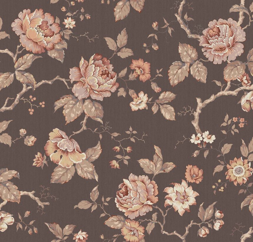 Tapete, braun, Blumen, 4827, New Heritage, Boråstapeter