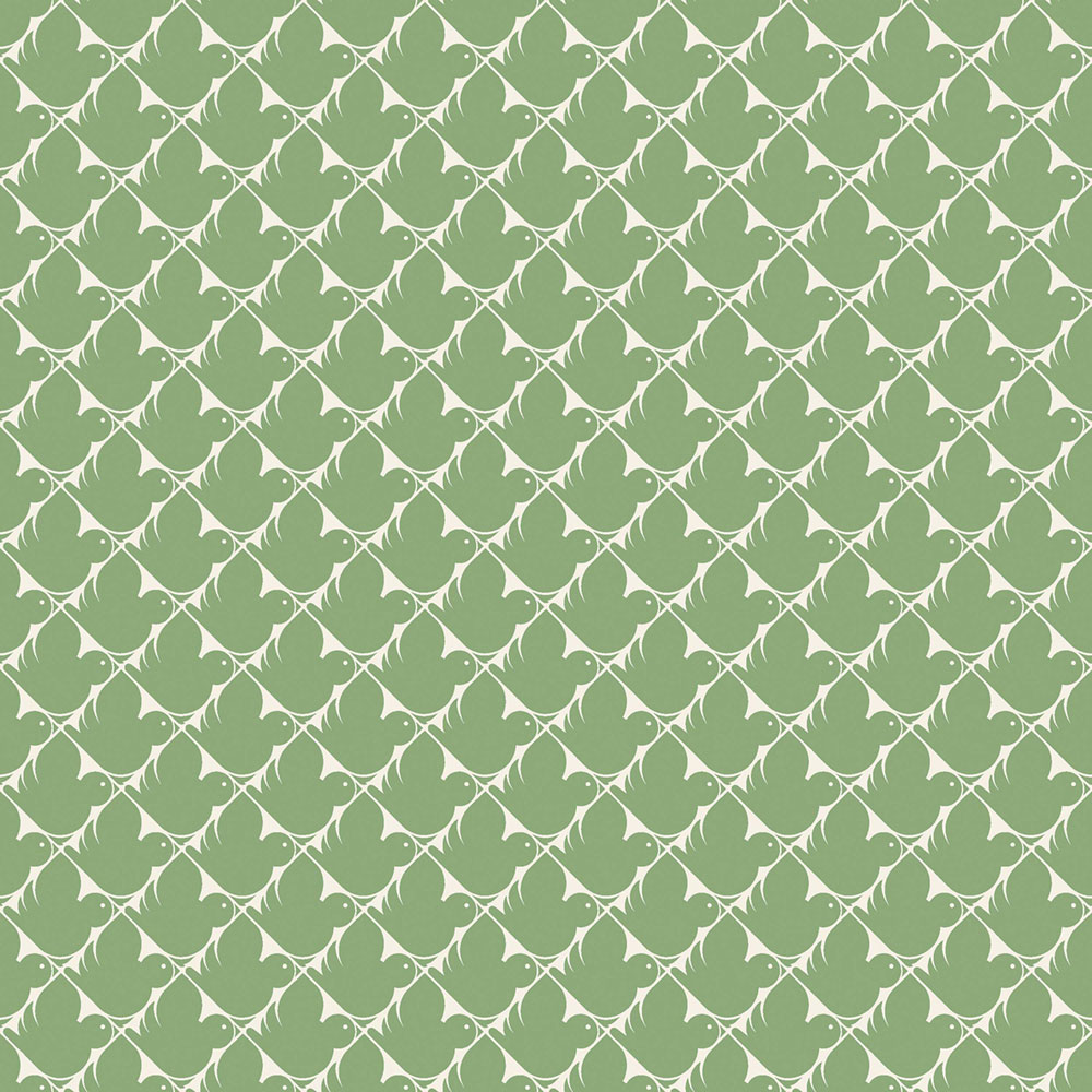 Tapete, grün, Vögel, 4845, New Heritage, Boråstapeter