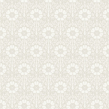 Tapete, grau-weiß, Blumen, 5815, Nordic Folk, Borastapeter