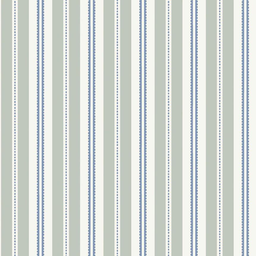 Tapete, blau-grün, Streifen, 5817, Nordic Folk, Borastapeter