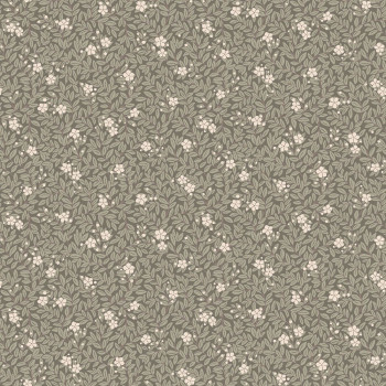 Tapete, khaki, Blumen, Blätter, 5715, Orangeri, Boråstapeter