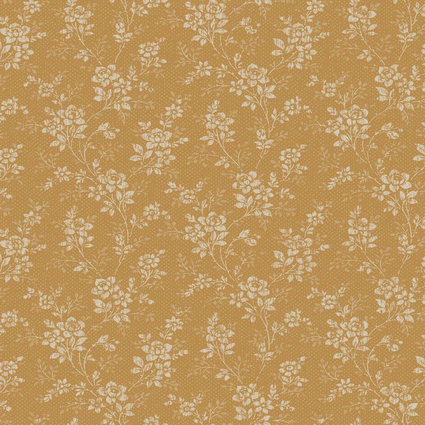 Braune Tapete, Blumen, 1178, Icons, Borastapeter