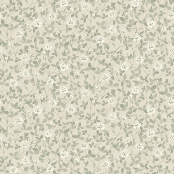 Tapete, grau, Blumen, Blätter, 6977, Osterlen, Borastapeter