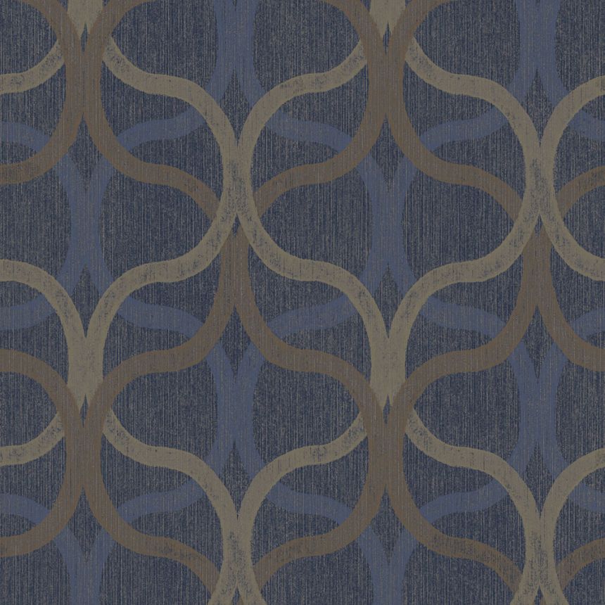 Geometrische Tapete, blau, 128000, Refine, Graham Brown Boutique